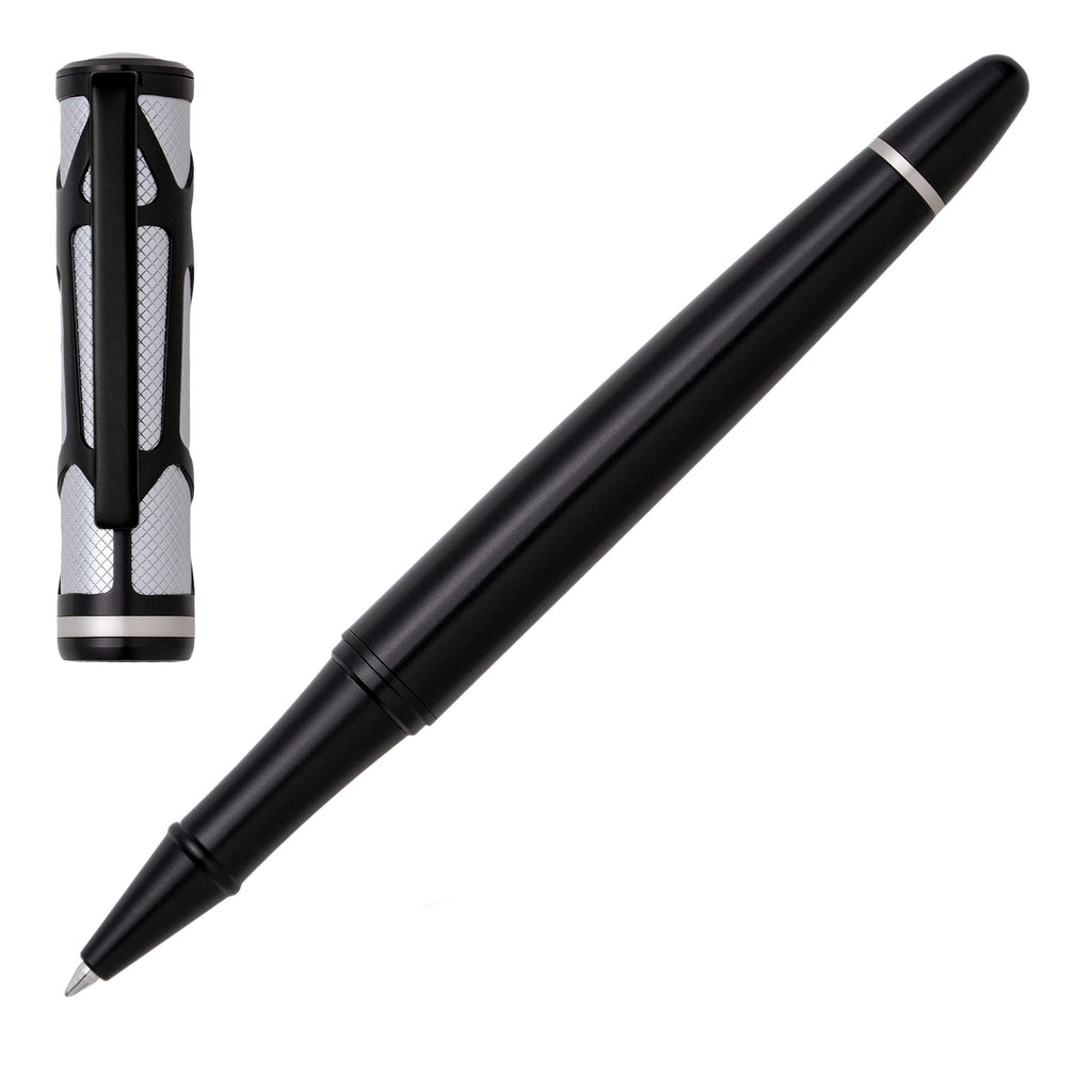 HUGO BOSS Pen Set CRAFT Chrome color | Ballpoint pen & Rollerball pen