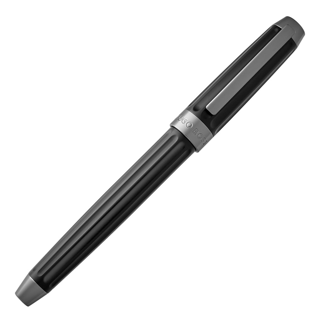 HUGO BOSS Black Fountain pen Beam with oversized pinstripe pattern