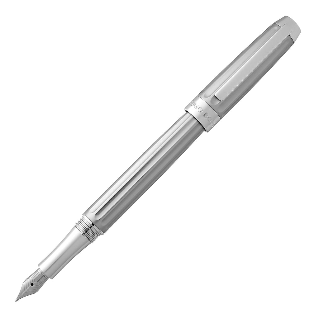 Shop HUGO BOSS chrome fountain pen Beam in Hong Kong, Macau & China