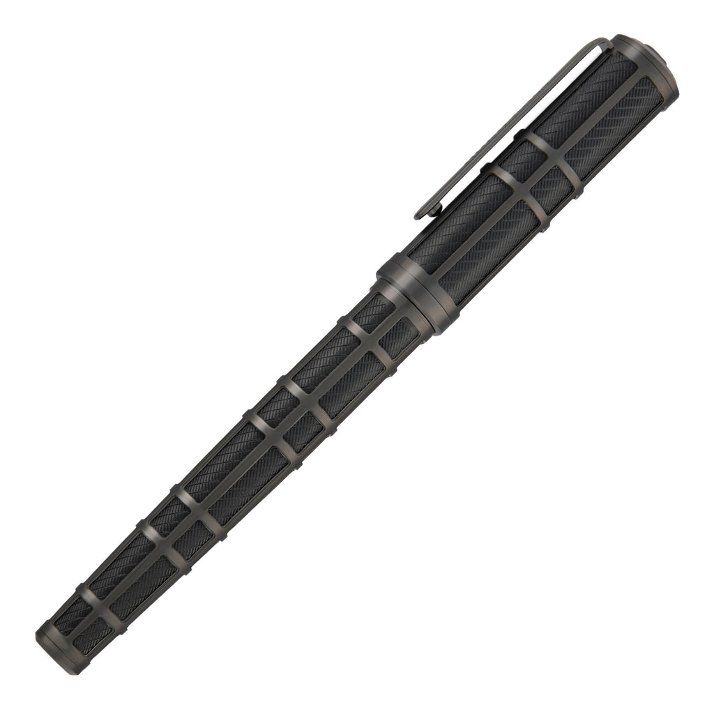 Shop HUGO BOSS Rollerball pen Frame Grid Black & Gun in Hong Kong & China