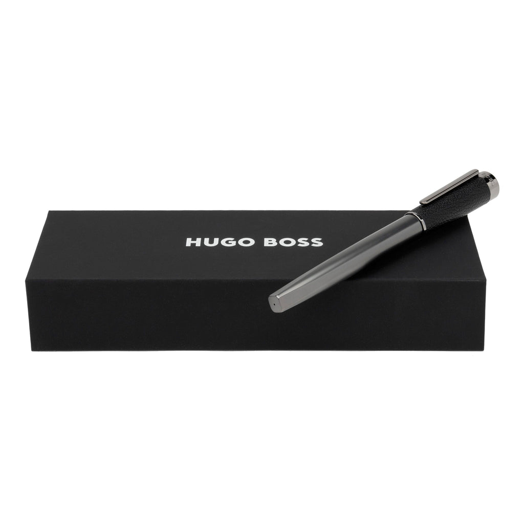 Designer business gifts from HUGO BOSS Black rollerball pen Corium