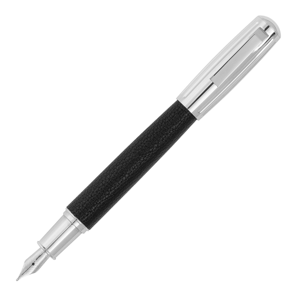 Exquisite writing instruments HUGO BOSS Black Fountain pen PURE ICONIC