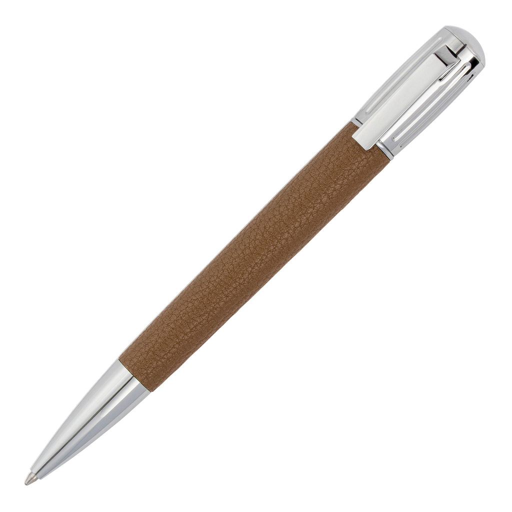 Fine pen sets HUGO BOSS pebbled camel ballpoint & fountain pen Iconic