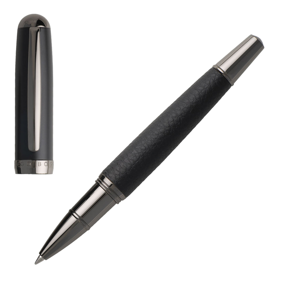HUGO BOSS Pen Set Advance Grained | Ballpoint pen & Rollerball pen