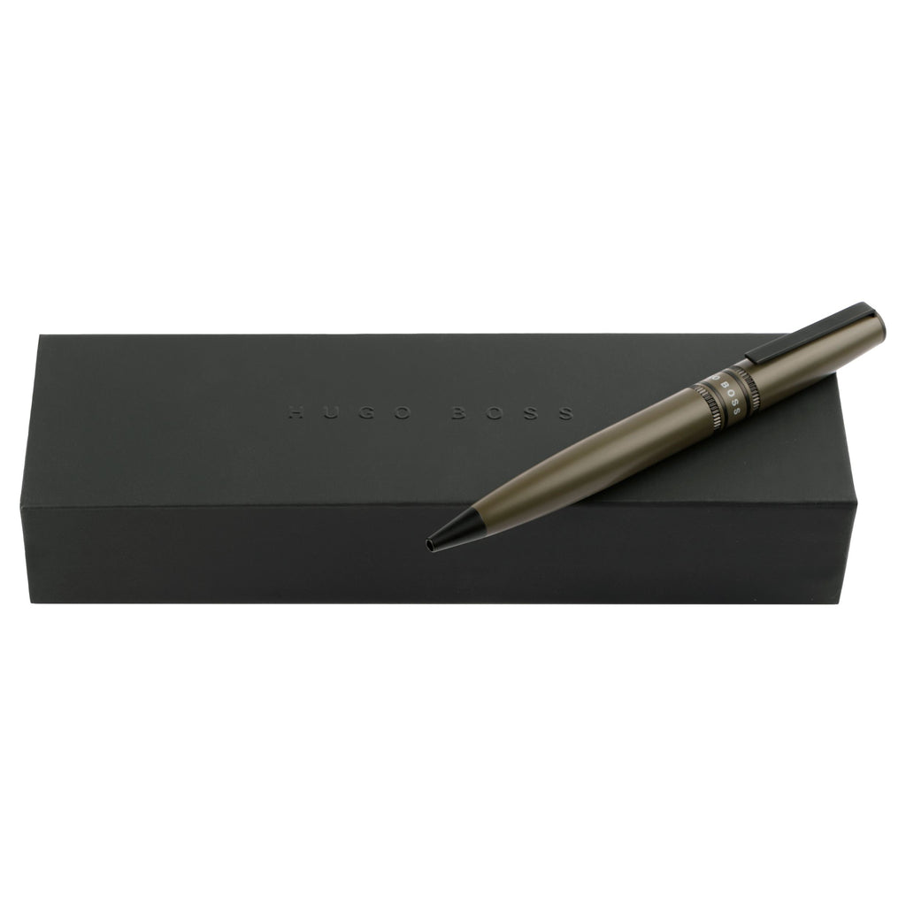 Designer pens for men HUGO BOSS Khaki ballpoint pen Illusion Gear