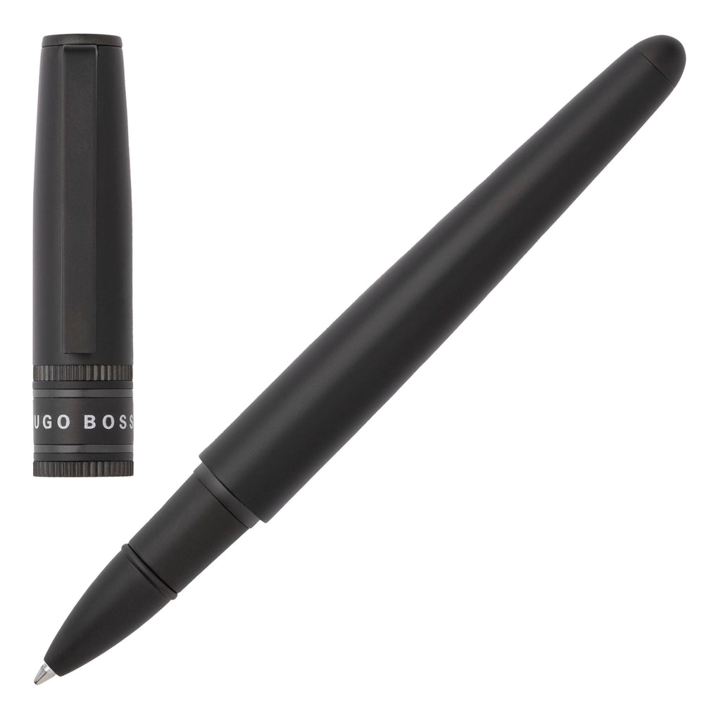 Fine pen set HUGO BOSS Black Rollerball & fountain pen Illusion Gear 