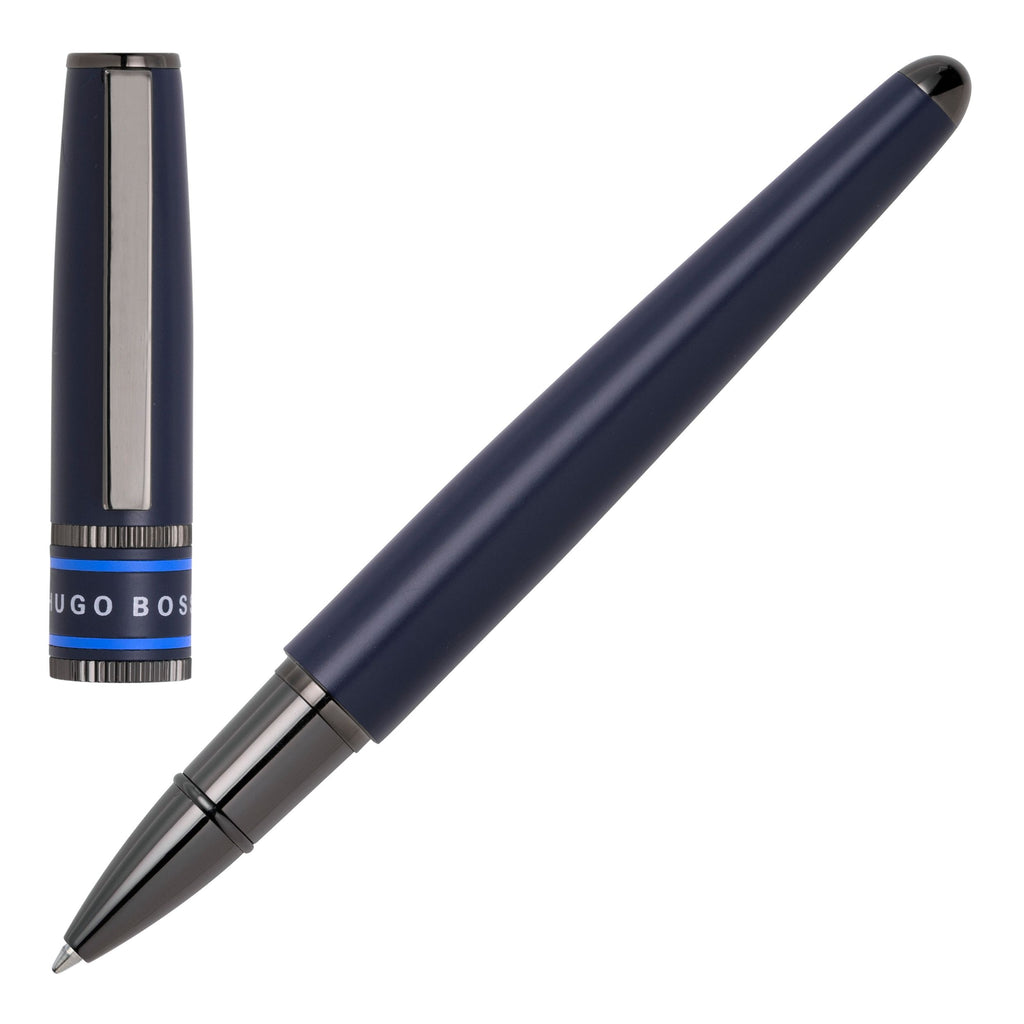 Nice pen sets Hugo Boss blue ballpoint & rollerball pen Illusion Gear