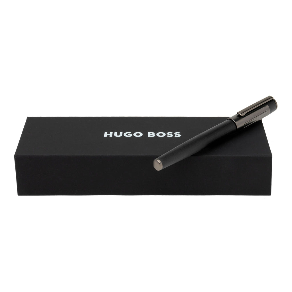 Black Fountain pen Gear Ribs from HUGO BOSS fashion accessory
