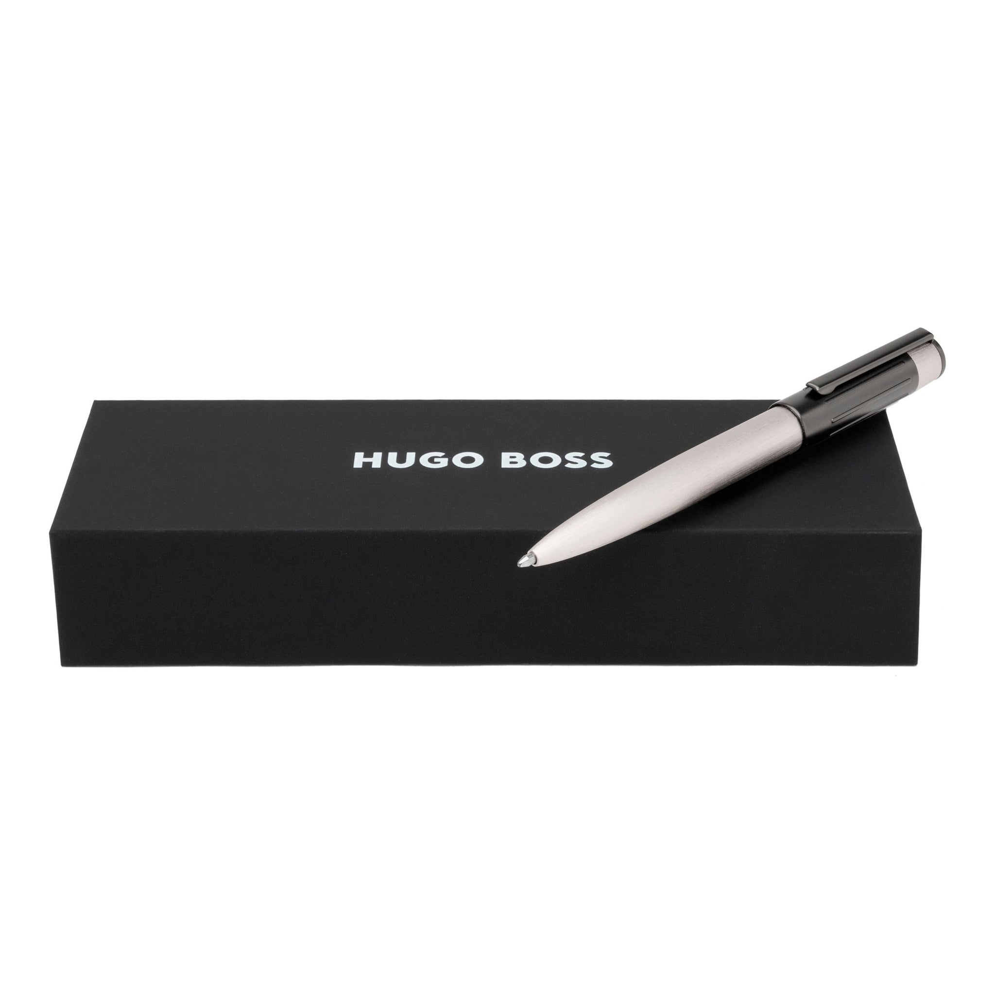 HUGO BOSS ボールペン HSV3064A Ballpoint pen chrome Gear Ribs from HUGO BOSS stationery – Luxury