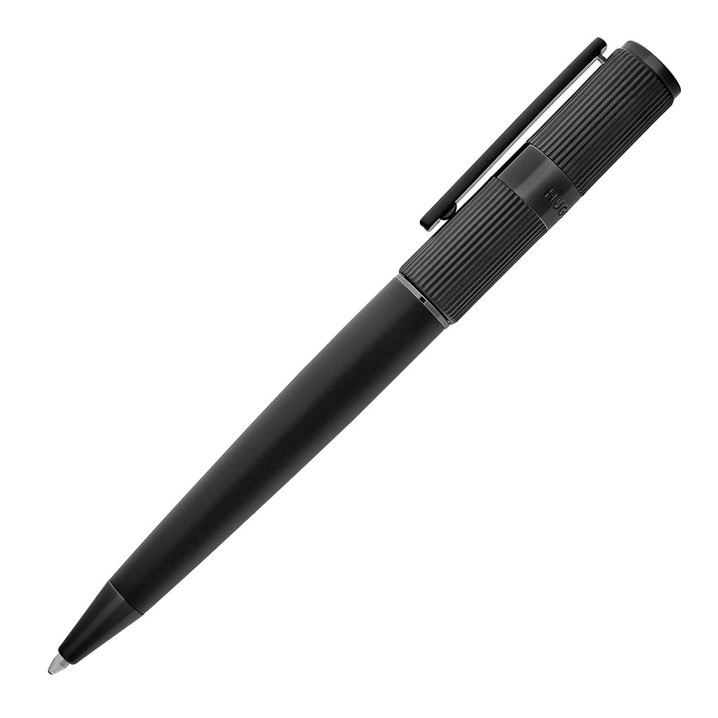 HUGO BOSS Black Ballpoint pen Formation Line with matt logo on cap