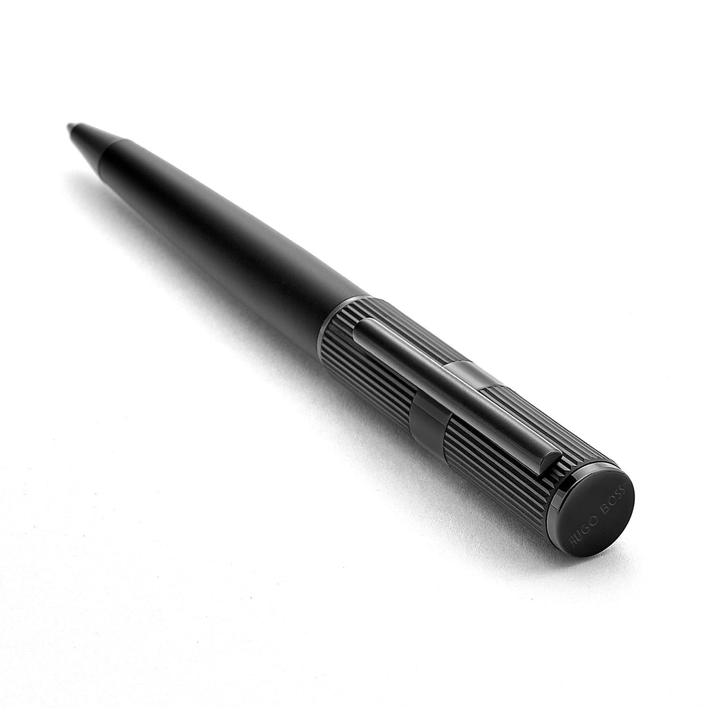 HUGO BOSS Black Ballpoint pen Formation Line with matt logo on cap