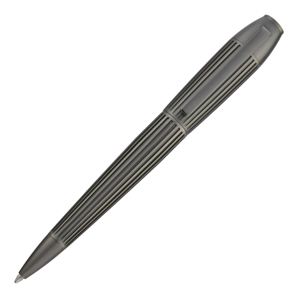 HUGO BOSS Ballpoint pen Arcade with deep gun-etching pinstripe pattern