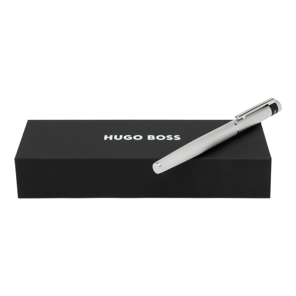 Luxury corporate gifts HUGO BOSS diamond chrome fountain pen Loop
