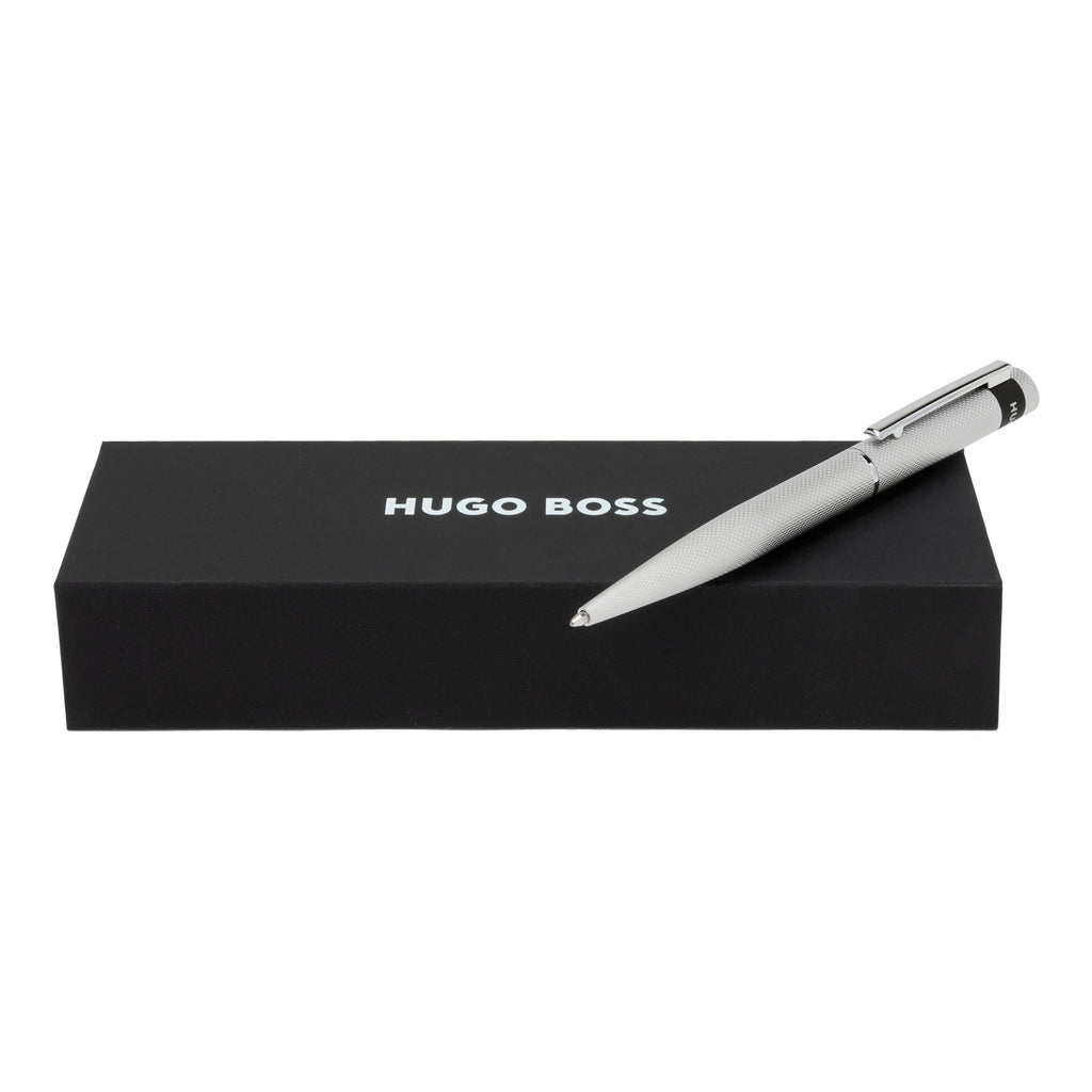 Luxury pens for men HUGO BOSS diamond chrome ballpoint pen LOOP