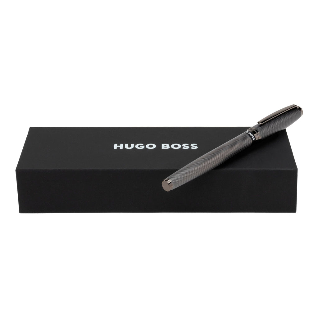 Designer corporate gifts for HUGO BOSS Fountain pen Stream in matt gun