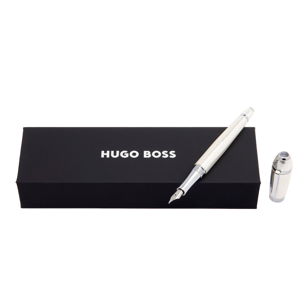 Men's oversized pens HUGO BOSS futurise silver Fountain pen Arc 