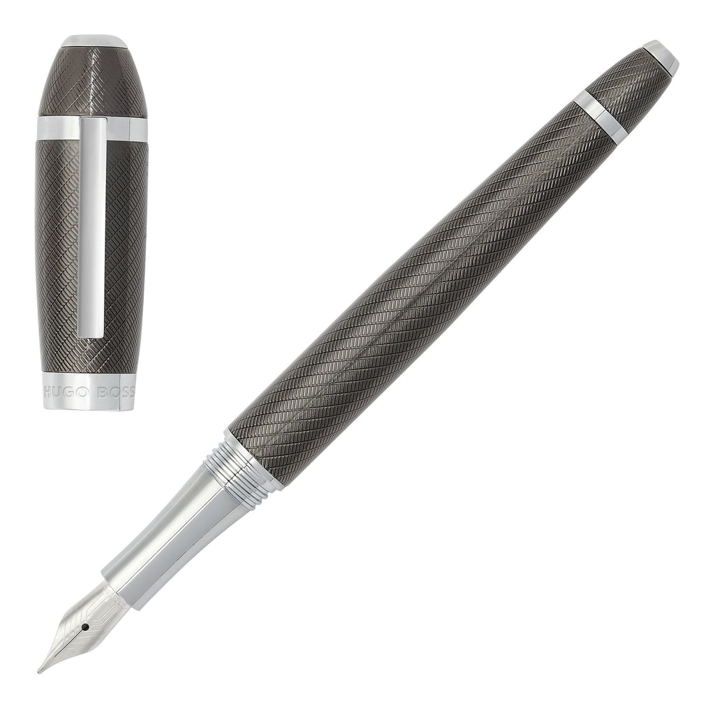 Fine pen sets HUGO BOSS Futurist Gun ballpoint pen & fountain pen Arc