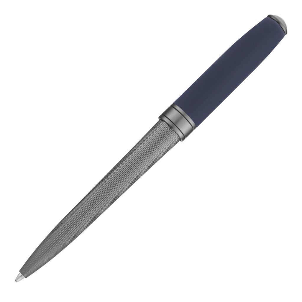 BOSS gun lacqured ballpoint pen Essential Active with blue rubberized cap