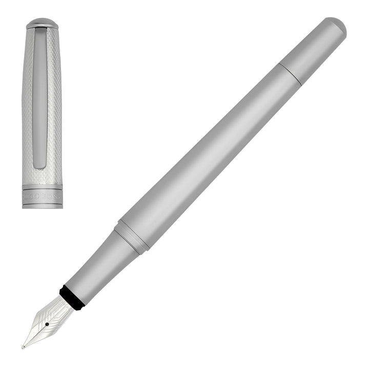 HUGO BOSS HSY4872C - Fountain pen Essential Metal Silver