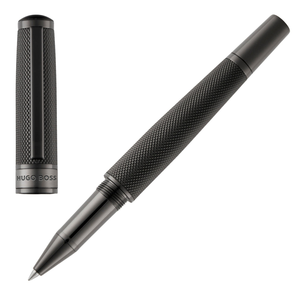 HUGO BOSS Black Rollerball pen Totem with screwed-in cap