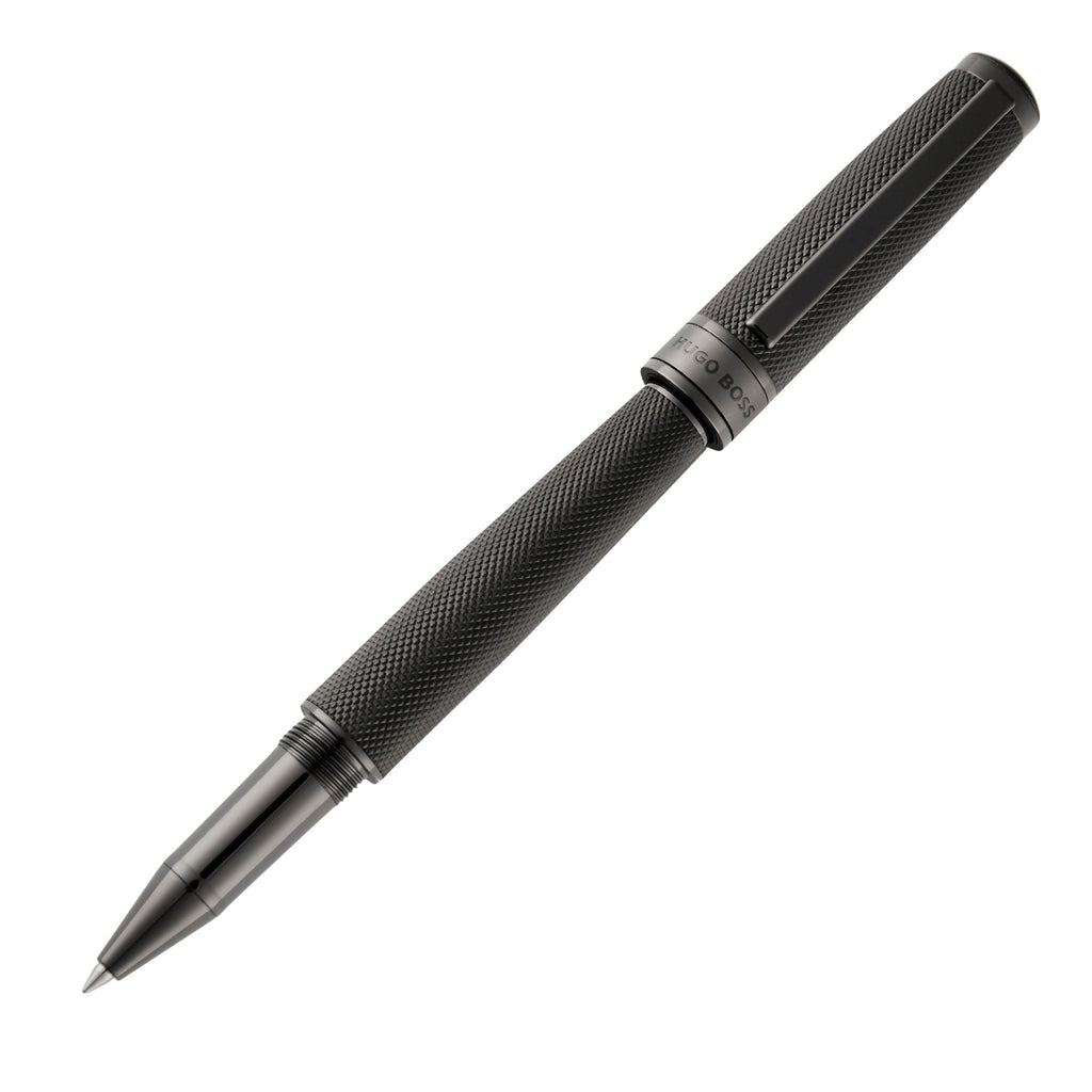 HUGO BOSS Black Rollerball pen Totem with screwed-in cap