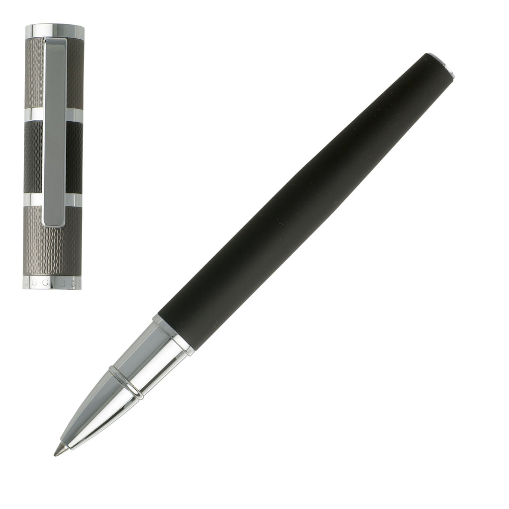 Ballpoint pen & Rollerball pen from HUGO BOSS dark grey set Formation