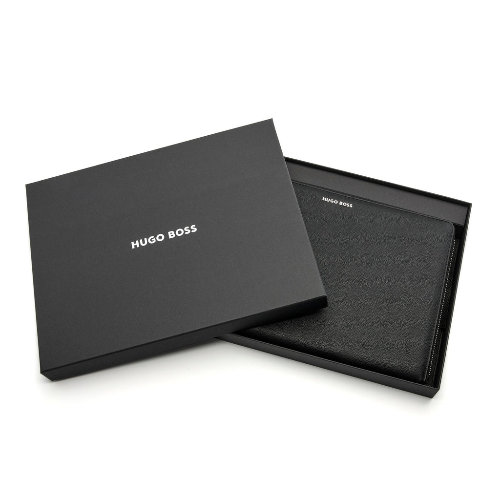 Exquisite folders HUGO BOSS Black A4 zip Conference folder Pure Iconic