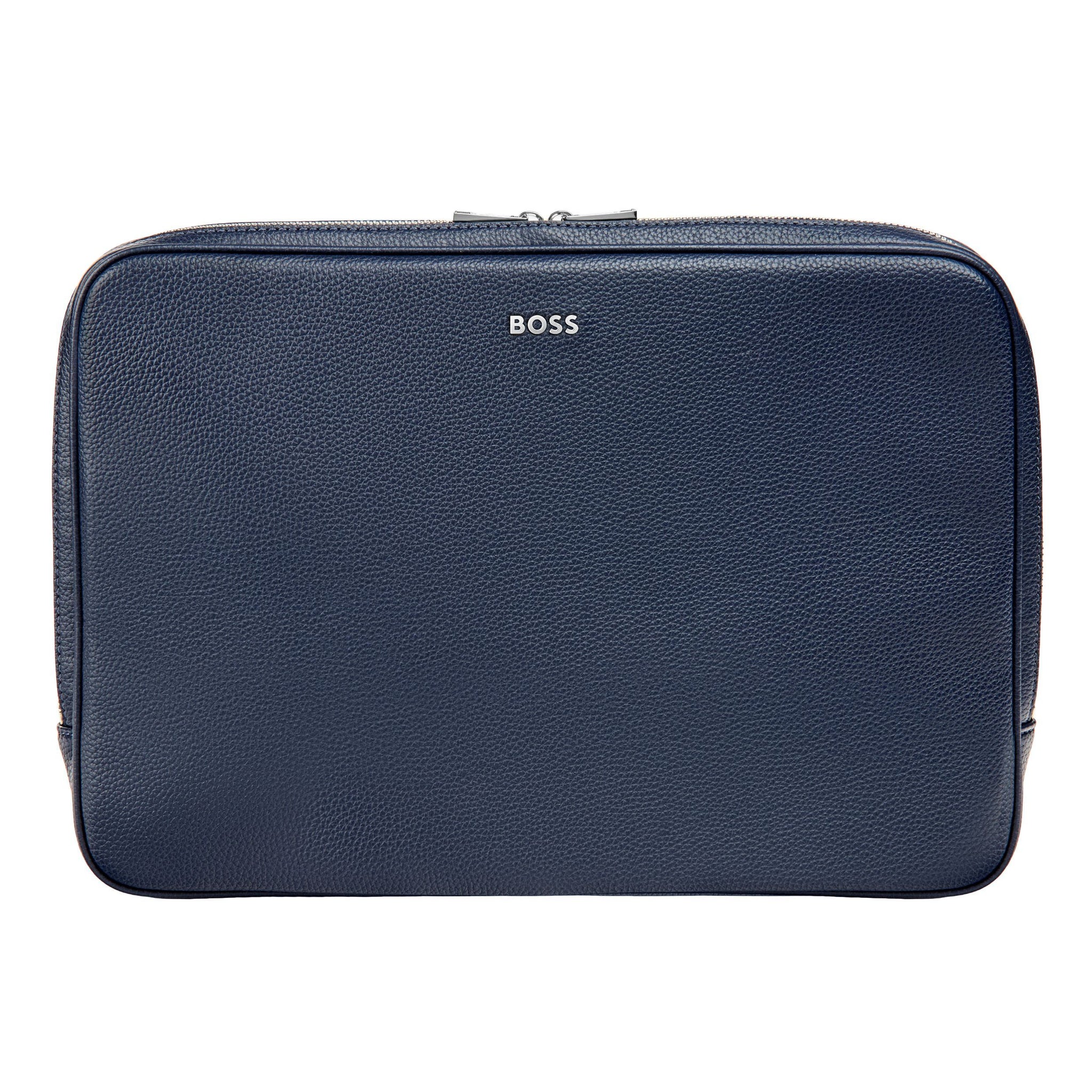 Hugo boss ビジネスバッグ BOSS navy laptop bag with pens, cables, cards & phones compartment