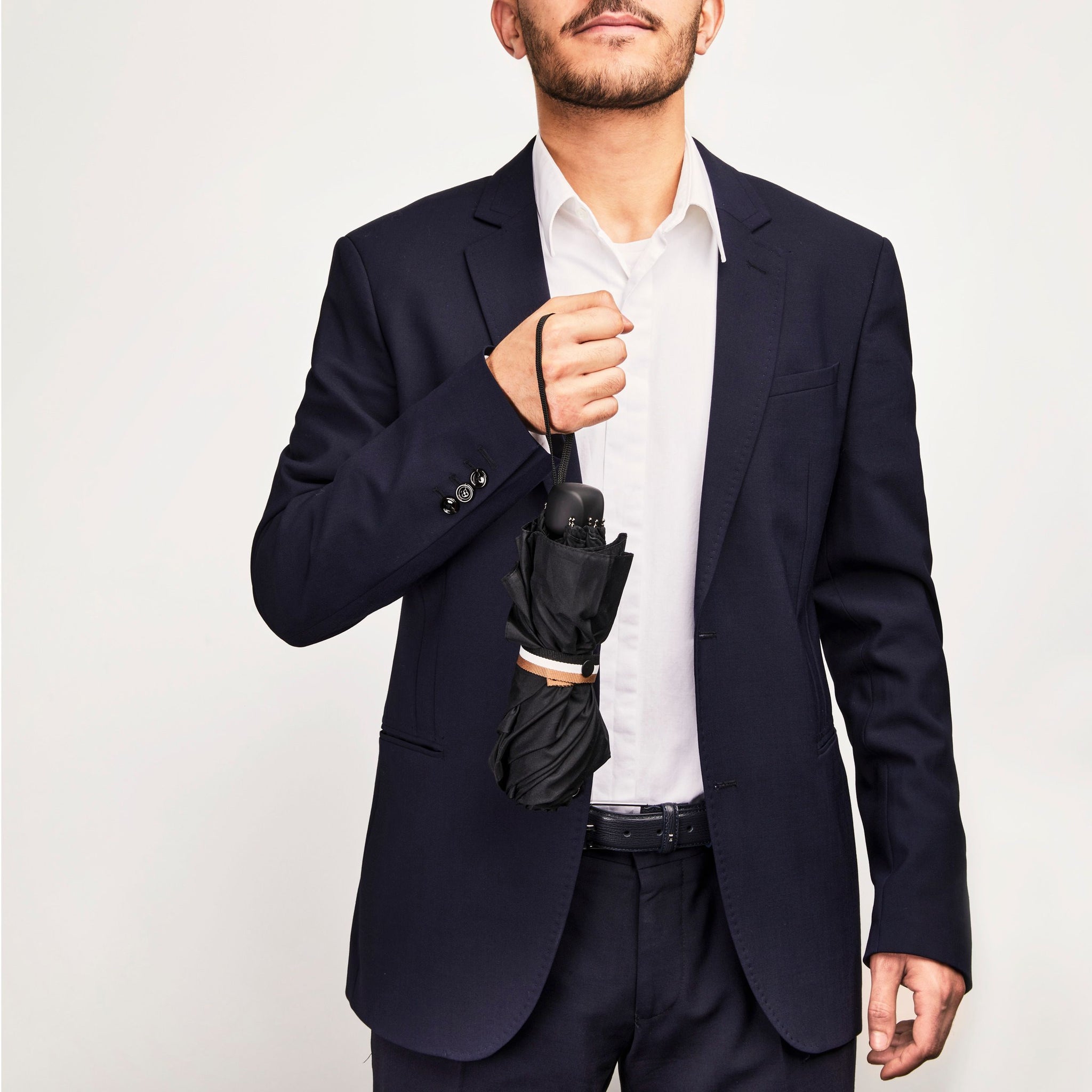 Black Umbrella Mini ICONIC from HUGO BOSS travel accessory