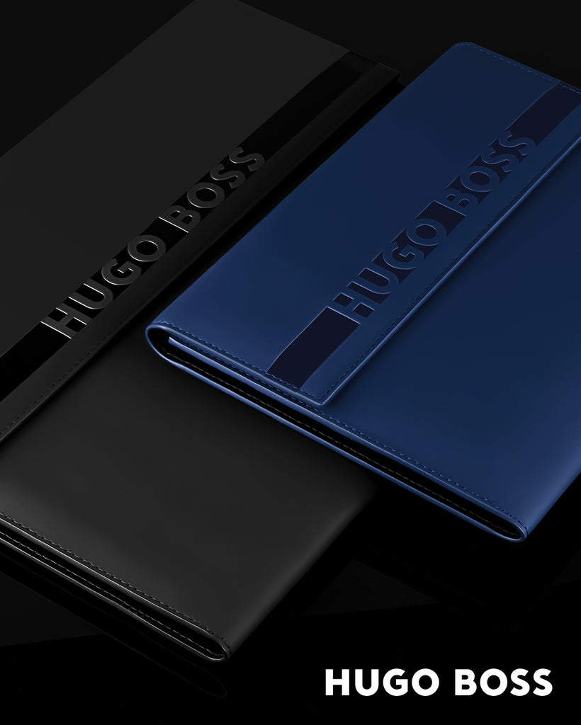 Men's luxury folders HUGO BOSS Fashion Matte Black A4 Folder CLOUD 