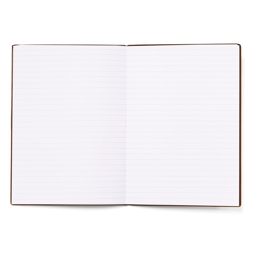 Mens designer notebook HUGO BOSS A5 Notebook Iconic Camel Lined