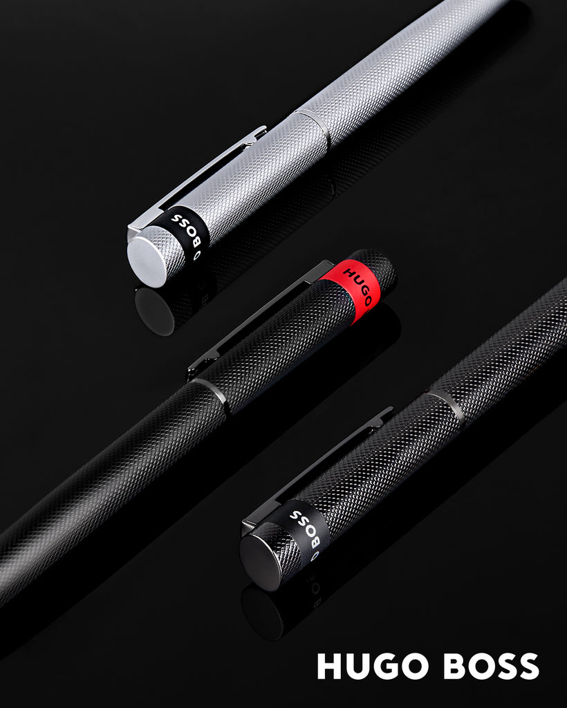 Designer pens for men Hugo Boss diamond chrome rollerball pen LOOP 