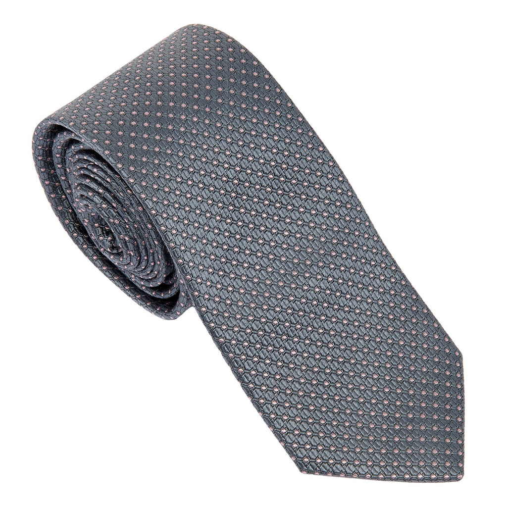 Men's apparel accessories & ties CHRISTIAN LACROIX Grey Silk Tie Caprio