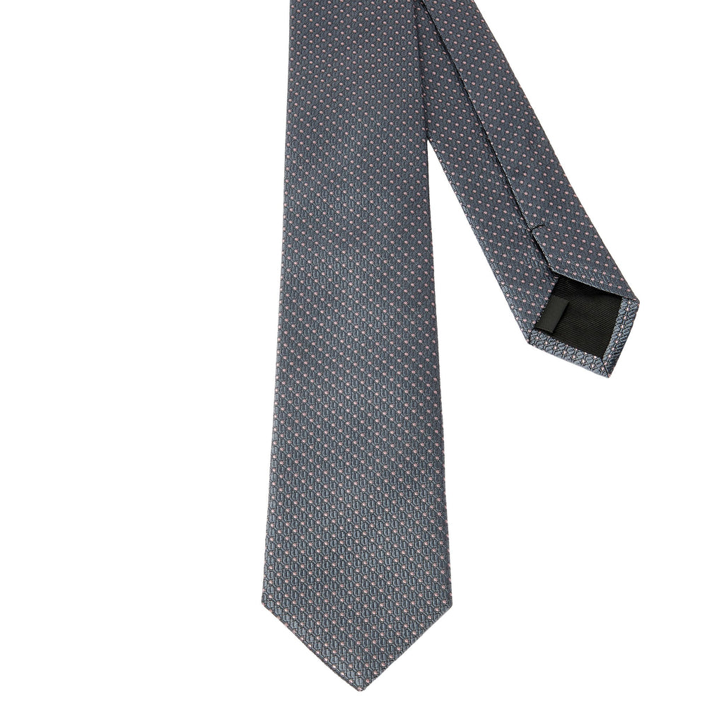Men's apparel accessories & ties CHRISTIAN LACROIX Grey Silk Tie Caprio