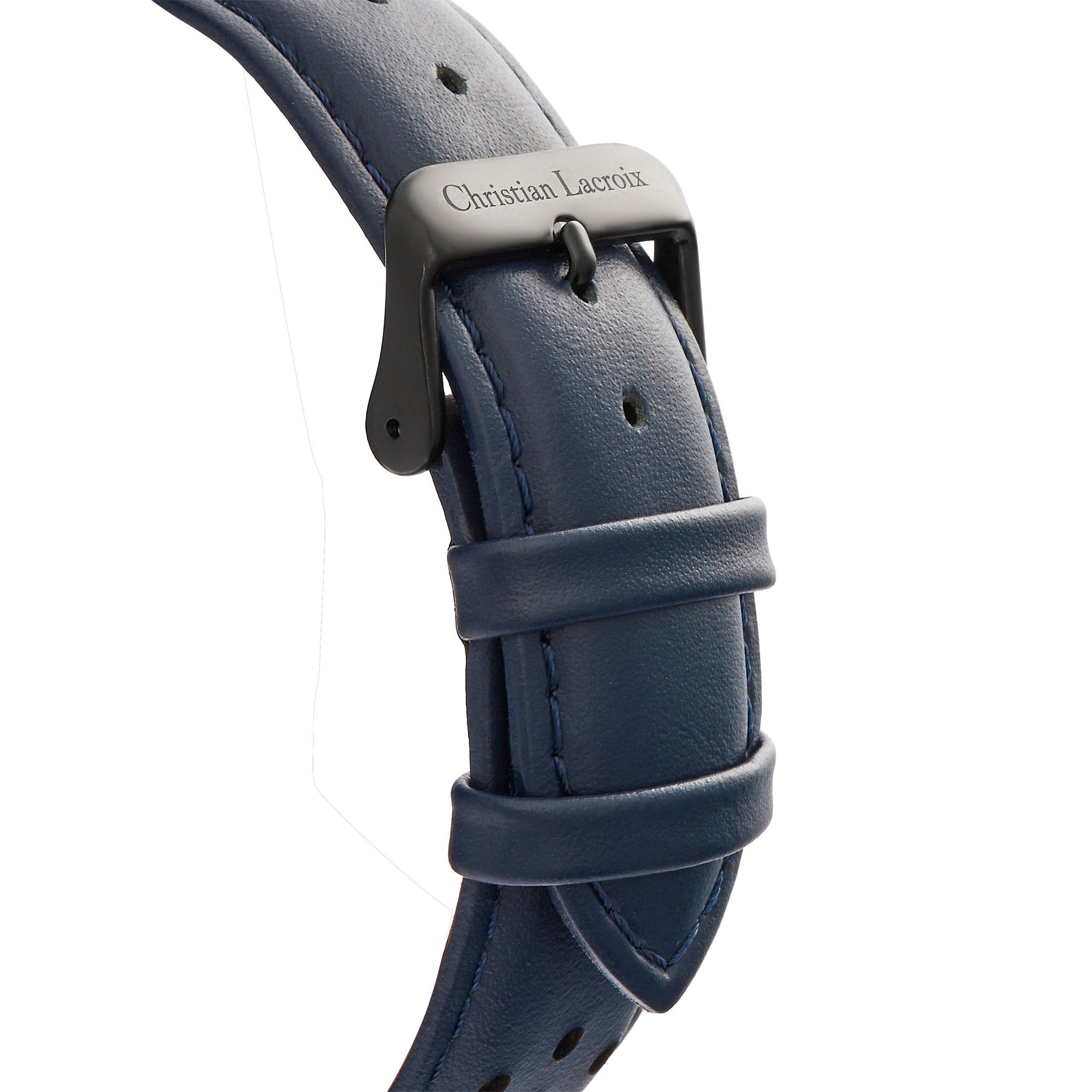 Designer unisex watches CHRISTIAN LACROIX Navy & Black Date