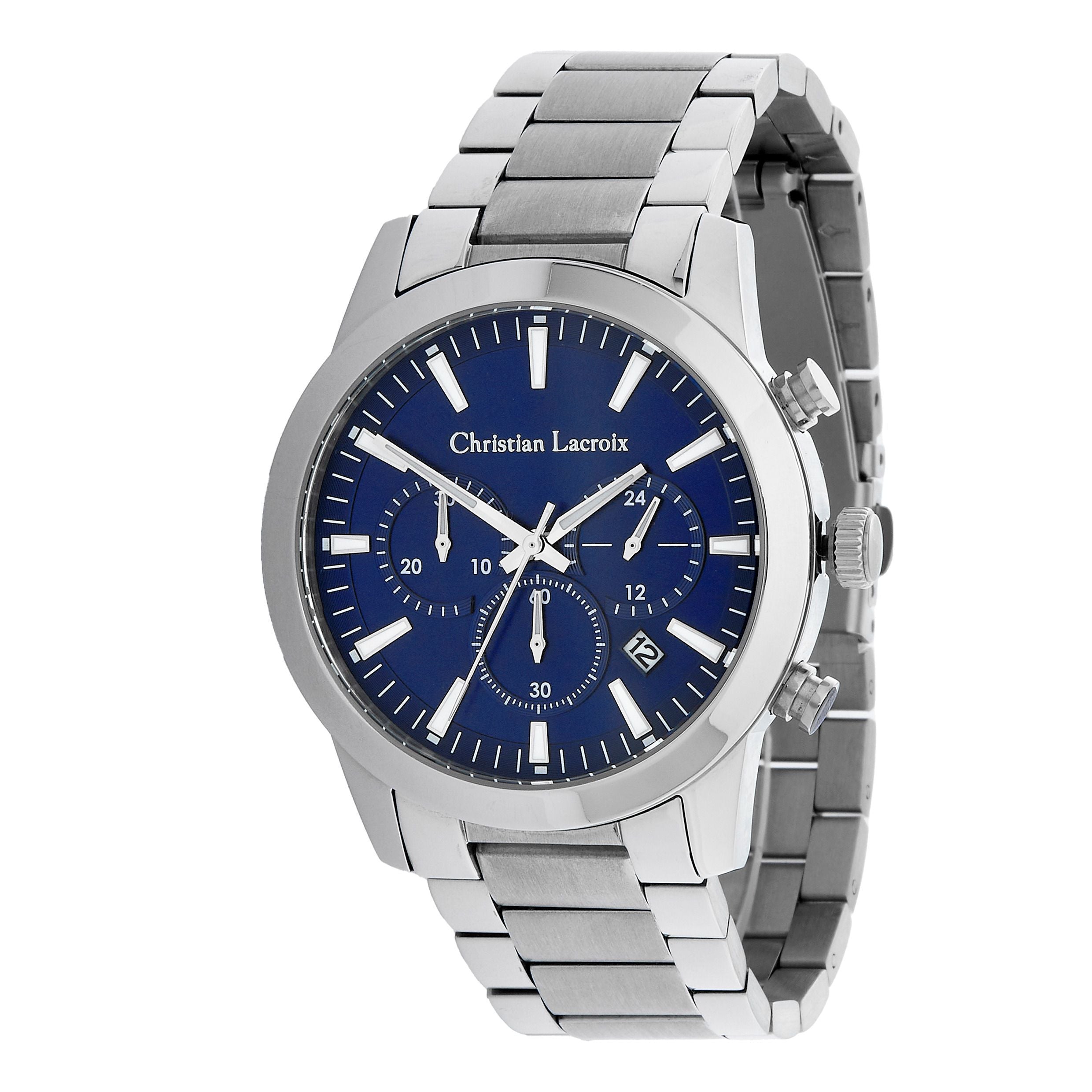 Armani shop chrome watch