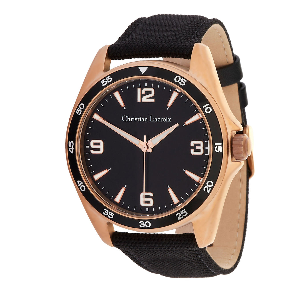 Men's oversized watches CHRISTIAN LACROIX Rose gold Watch Caprio