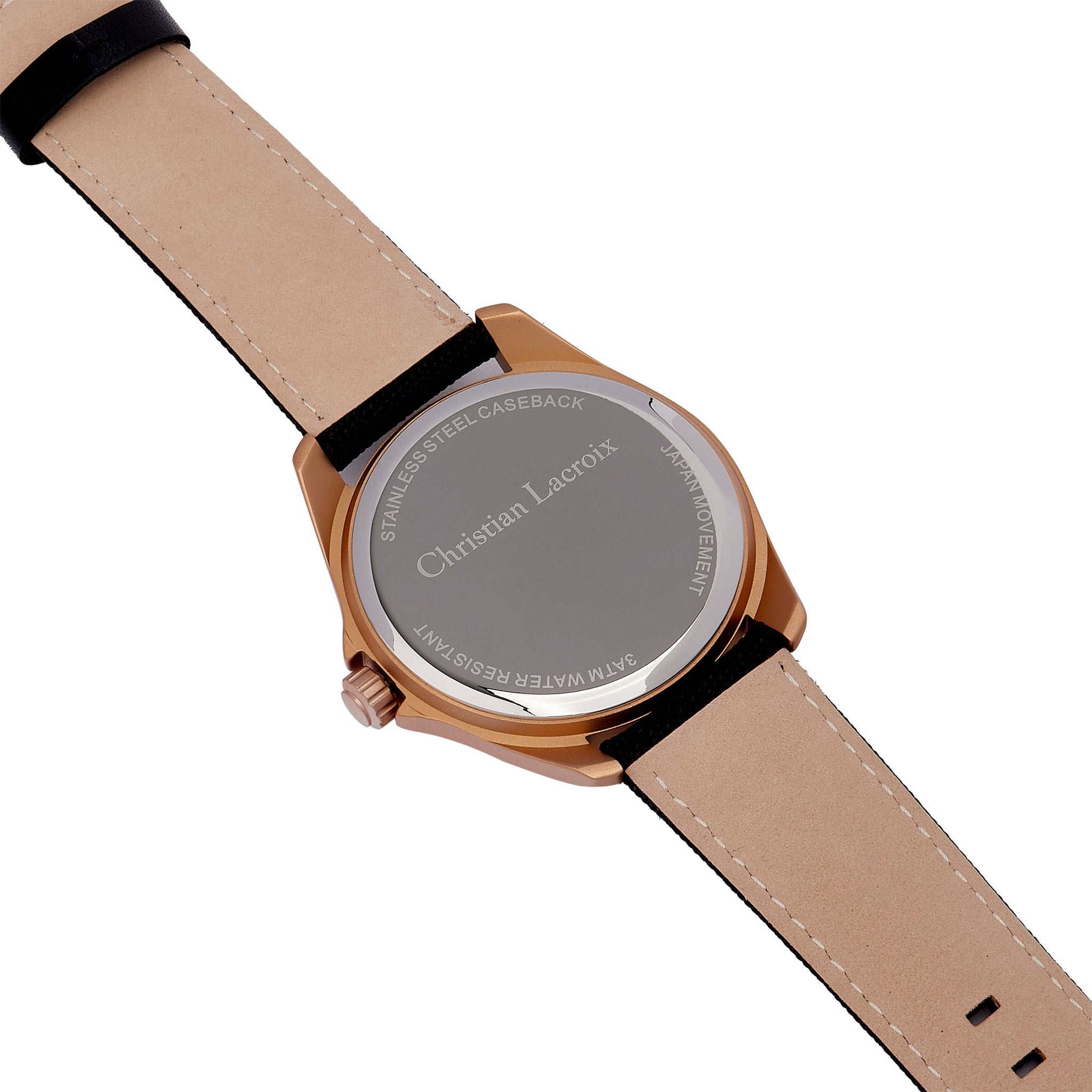 Men's oversized watches CHRISTIAN LACROIX Rose gold Watch Caprio