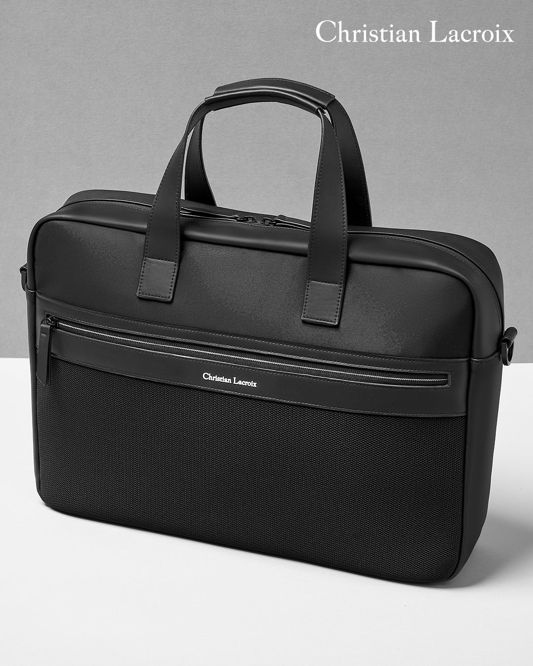 Men's travel handbags CHRISTIAN LACROIX Black Document bag Whiteline – Luxury Corporate Gifts