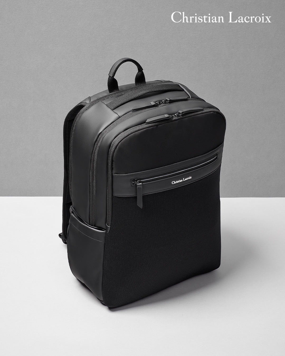 christian lacroix leather backpack Men's laptop backpack CHRISTIAN LACROIX black travel backpack Whiteline – Luxury Corporate Gifts
