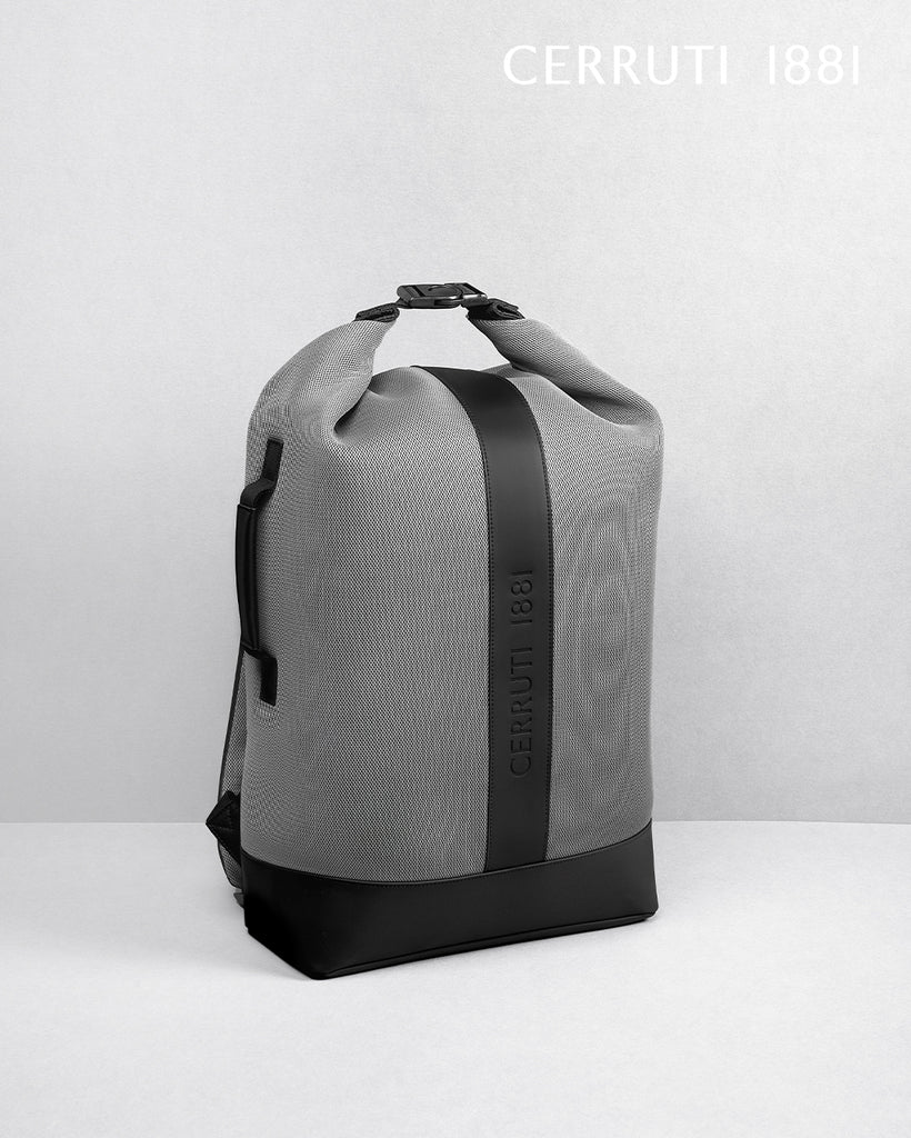 Backpack with laptop compartment CERRUTI 1881 Grey Backpack Mesh