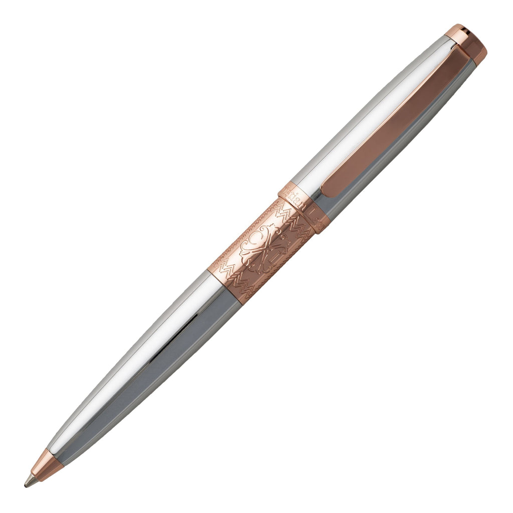 Pen set MORE Christian Lacroix chrome Ballpoint pen & Rollerball pen