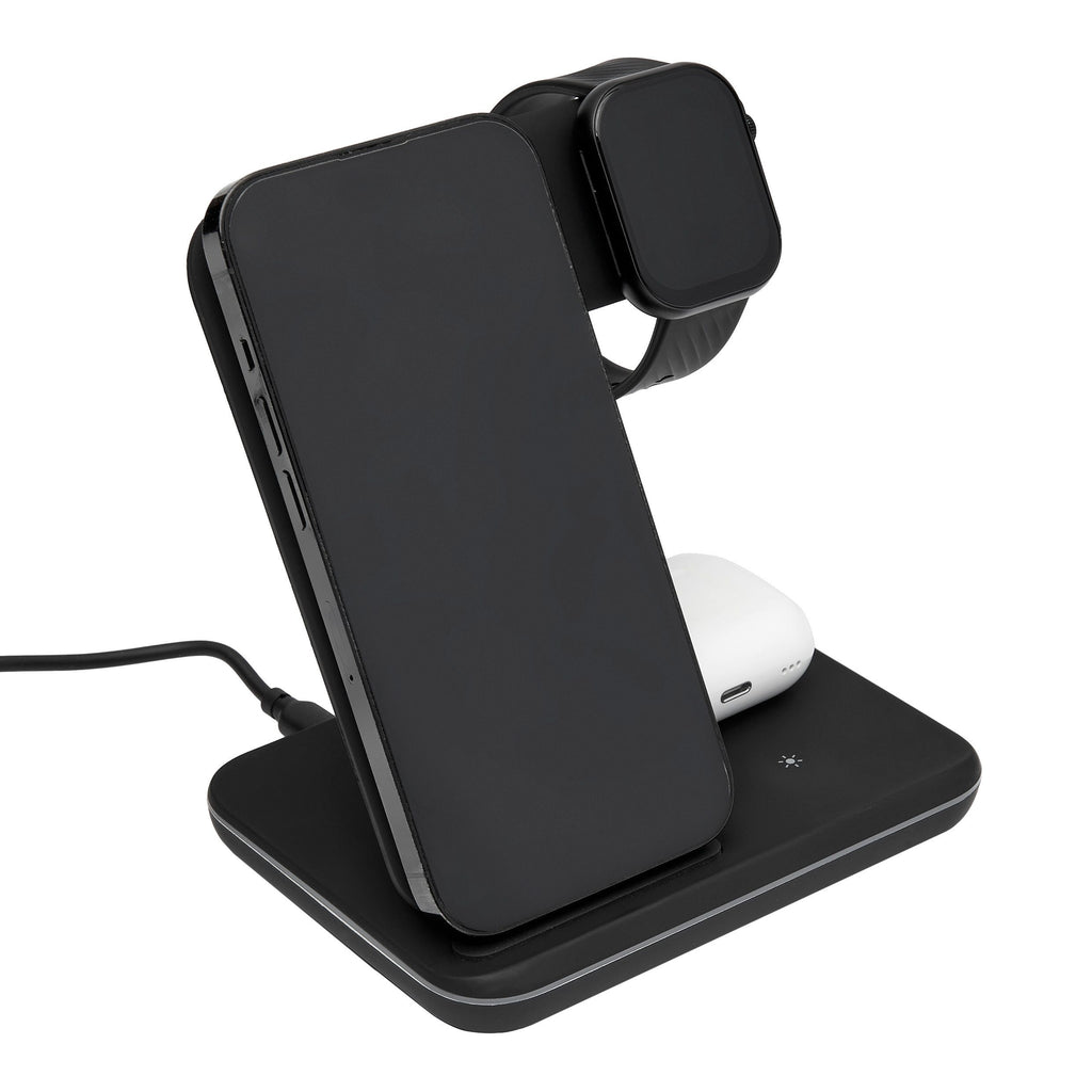 All-in-one wireless charger CERRUTI 1881 Black Wireless charger Mesh 