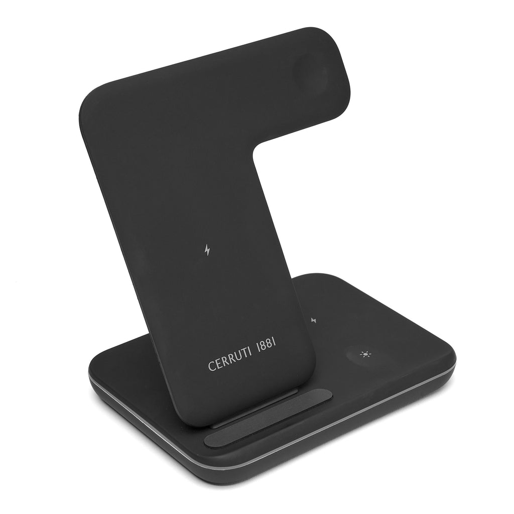 All-in-one wireless charger CERRUTI 1881 Black Wireless charger Mesh 
