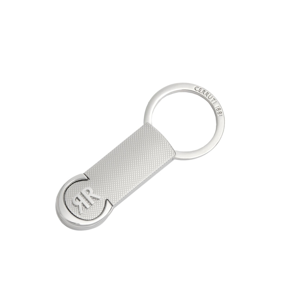 Set with CERRUTI 1881 chrome-plated ballpoint pen & key ring w/CRR logo 