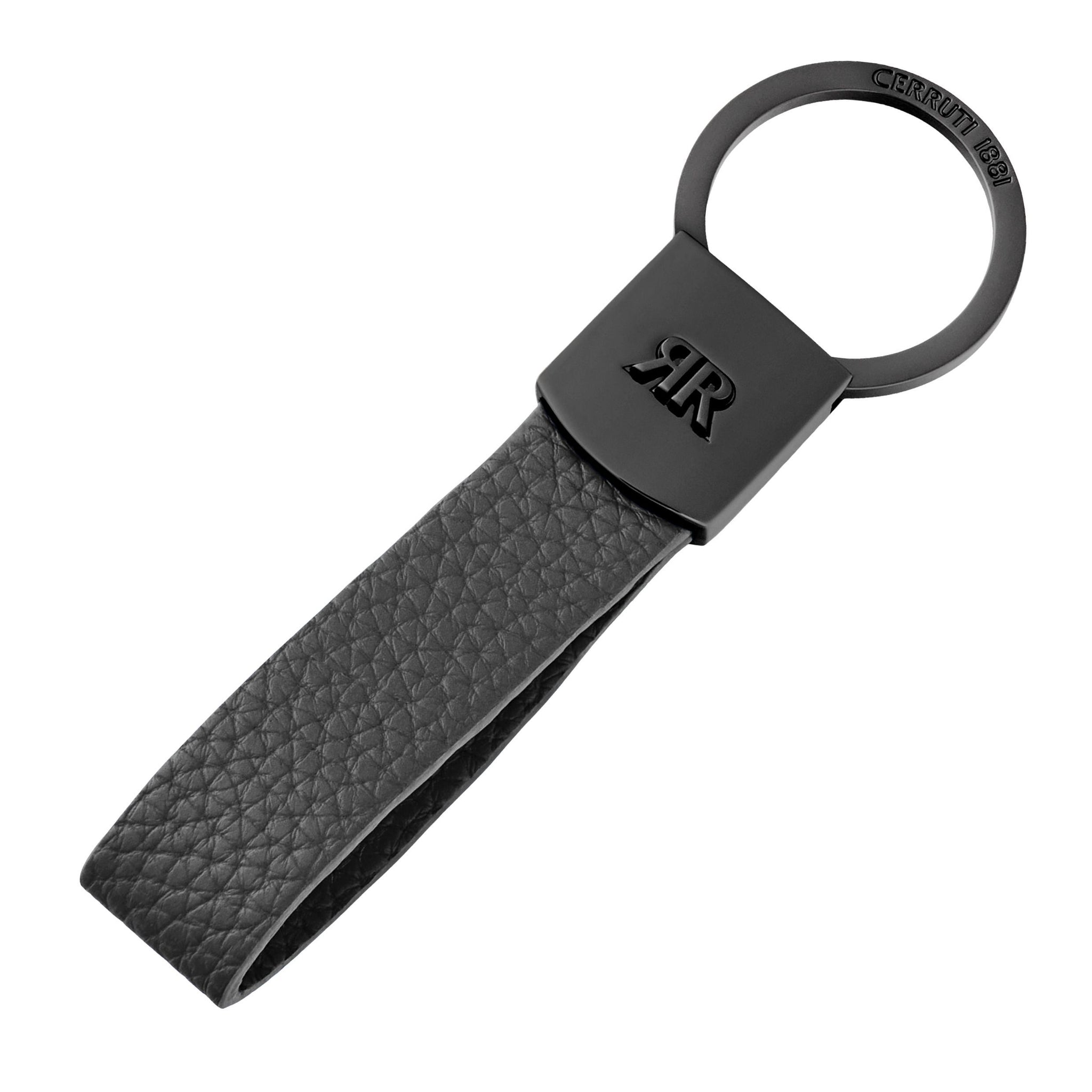 Set with CERRUTI 1881 gun-plated ballpoint pen & key ring