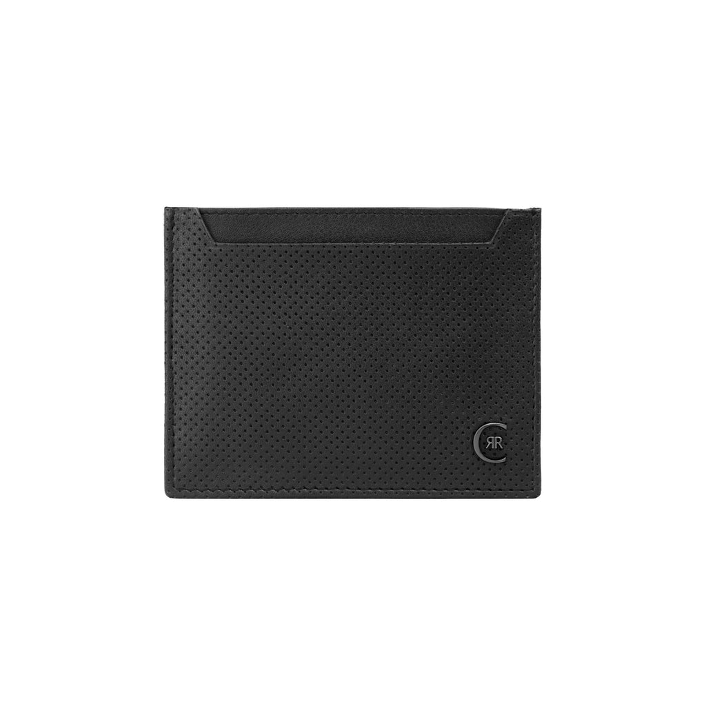 Business card cases CERRUTI 1881 Black Leather Card holder Islington 