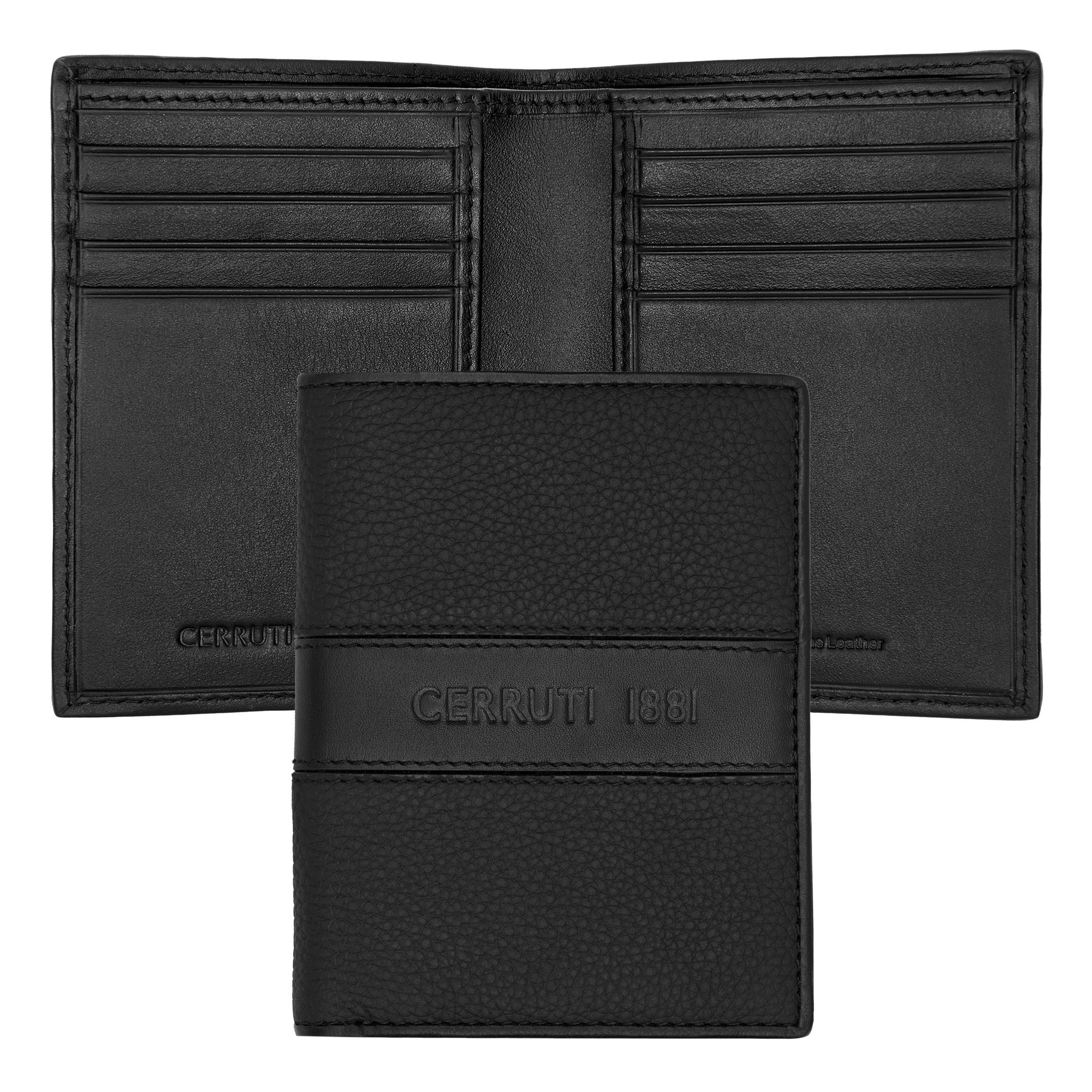 Men's bifold wallets CERRUTI 1881 Black Folding card holder Delano