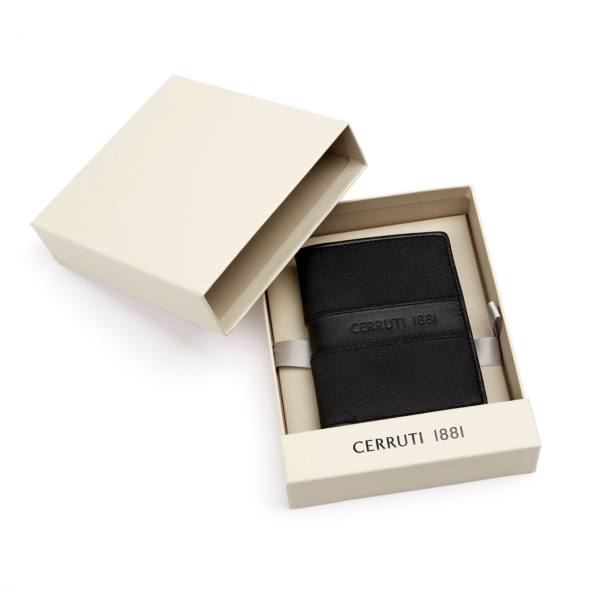本　0630 82 Men's bifold wallets CERRUTI 1881 Black Folding card holder