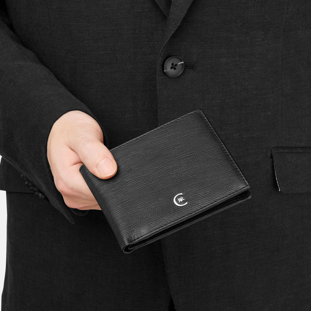 Men's bifold wallets CERRUTI 1881 Black Leather Money wallet Belgravia